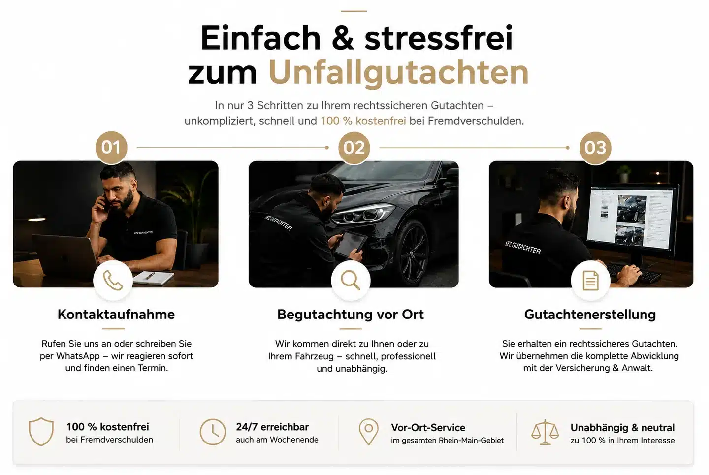 Kfz Gutachter Rhein Main - Stressfrei zu Schadenregulierung