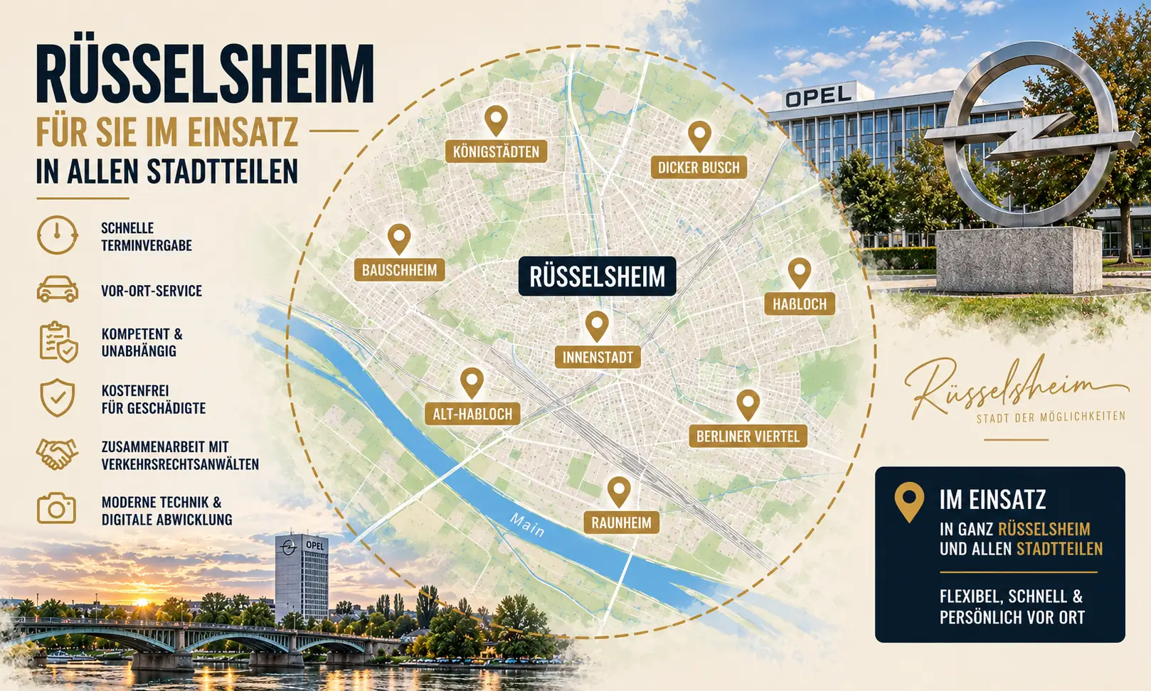 kfz gutachter ruesselsheim stadtteile karte